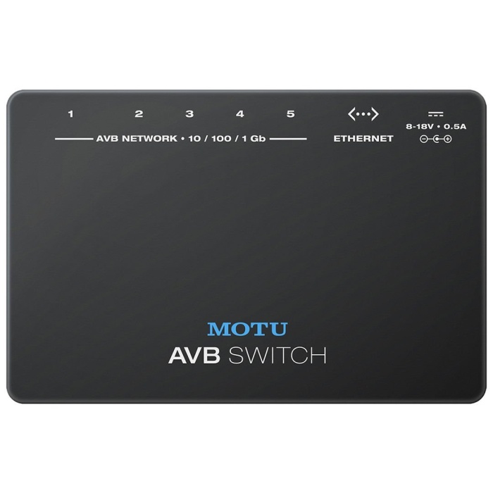 MOTU 04 0027 AVB Switch | 5 Portlu Gigabit Ethernet Anahtarı MOTU AVB Ağı İçin